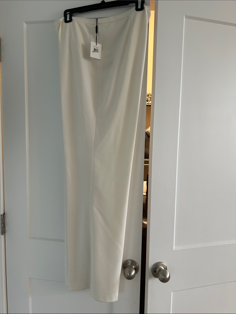 Calvin Klein Ivory Straight Pants
